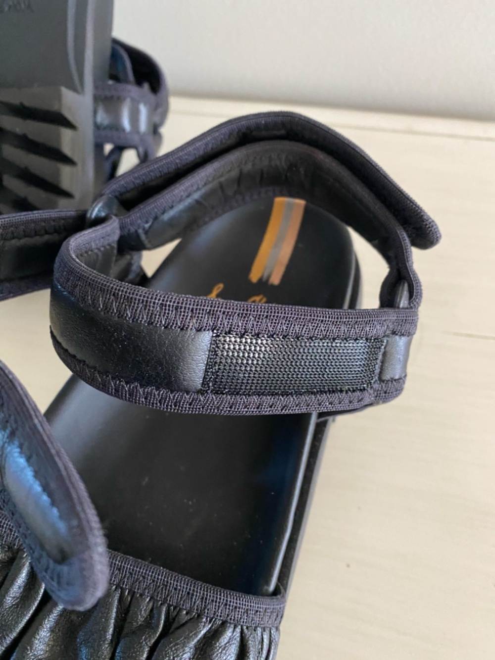 Sam Edelman Edythe Black Sandals with Adjustable Ankle Strap Size 8 1/2 - Picture 6 of 8